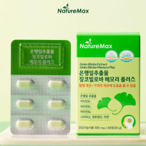은행잎추출물 징코빌로바 메모리플러스 혈행개선 기억력개선에 도움 2개월분 ... 맛있게 먹은 솔직 후기 - 상품 이미지 1
