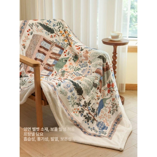 포근한 대형 거실용 양털 캠핑용 소파 블랭킷 블랑켓 mrgt-1 110 x 150cm 단층사계절용얇은 - 상세 이미지 3