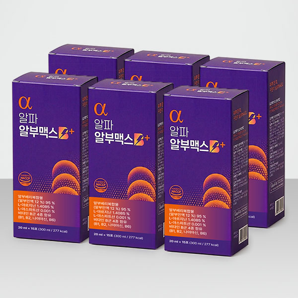 아르기닌 올인원 영양제 알파알부맥스 블루베리 빌베리 액상 스틱 15포, 6개 - 상품 이미지