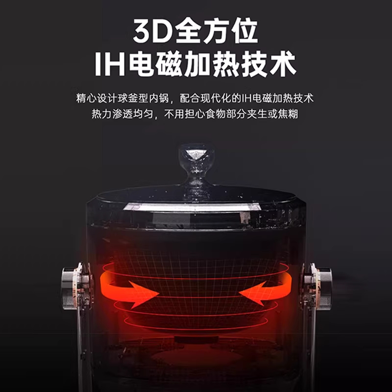 자동웍 볶음밥 자동 볶음기 회전 자동조리 웍 양념 2000W 용량 6L - 상세 이미지 3