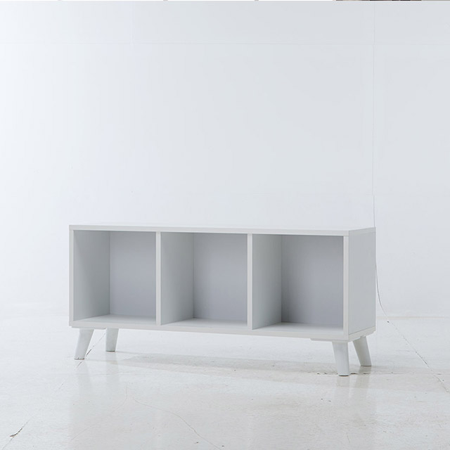 가구의서 머피 레그 책장 1055x300x485mm, 1단, 화이트 - 상품 이미지