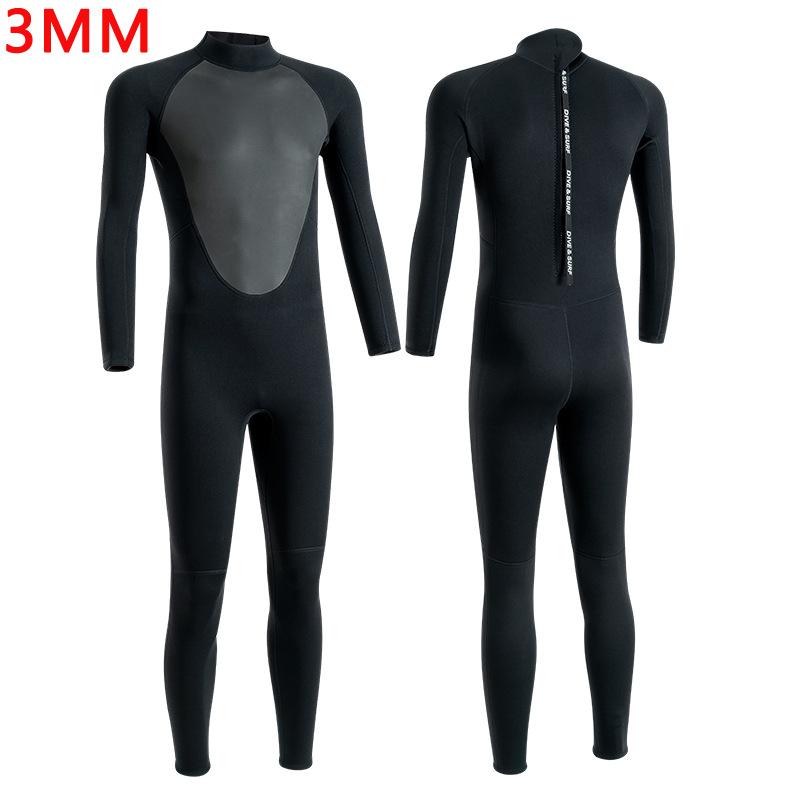 남녀 겨울 방한 방수 슈트 서핑용 일체형 잠수복 남성용 1.5mm 블랙 M 이미지 8