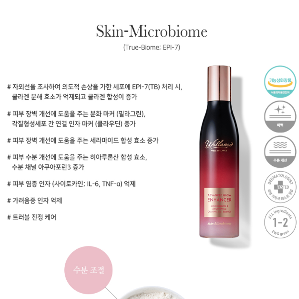 웰런스 어드밴스트 글로우 인핸서 물광 수분 미스트 얼굴 미스트 이미지 6