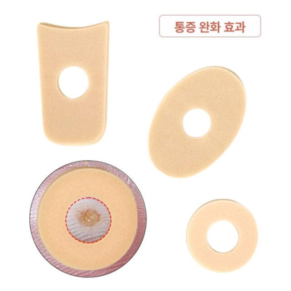 강력한 티눈밴드 타원형 뾰루지 패치 반창고 손바닥 풋케어 원형 스타일 3장 - 상세 이미지 5
