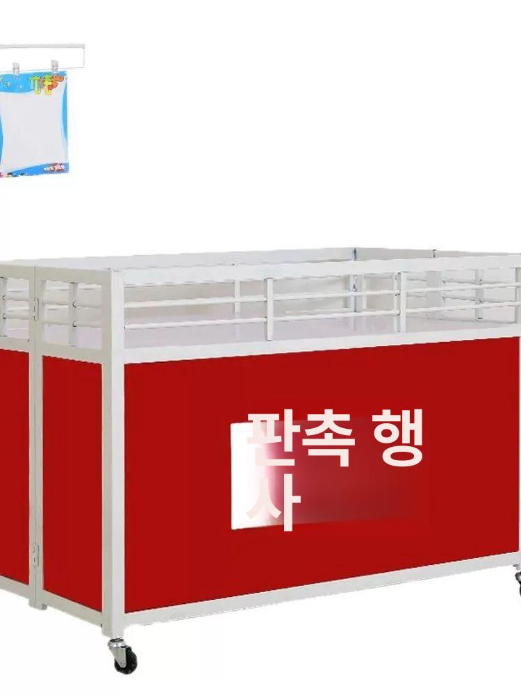 철제 가판대 매대 선반 플리마켓 행사장 크림화이트 - 상세 이미지 3