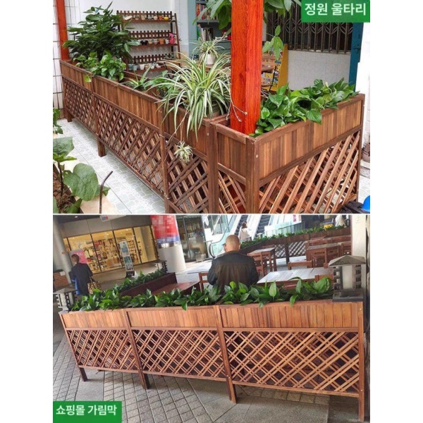 감성적인 파티션 야외 울타리 나무 가림막 화단 펜스 마당 메쉬 스프레이 100 90x25cm - 상세 이미지 4