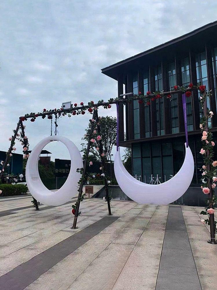야광 흔들 의자 실내 조명 펜션 카페 테라스 공원 수영장 거치대 충전식 - 상세 이미지 2