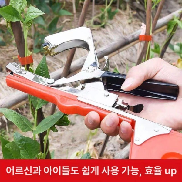 간편한 원예 끈 묶기 도구 집게형 결속기 고추 지지대 1단계 모델+스프링 1개+칼날 2개 - 상세 이미지 5