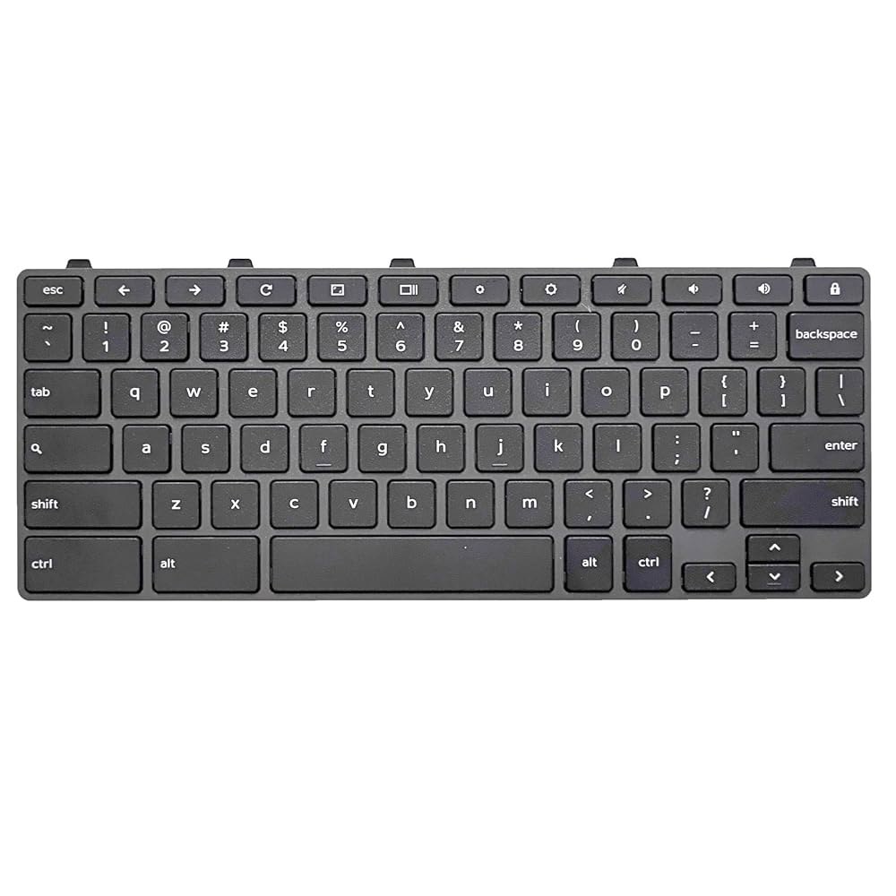 WWGTMC 교체 키보드 키 Dell 크롬북 11 3100, 5190, 3100 3110 5190 및 잠금 키 미국 레이아웃 P /N TPN-136US001909 AE09U018 - 상품 이미지