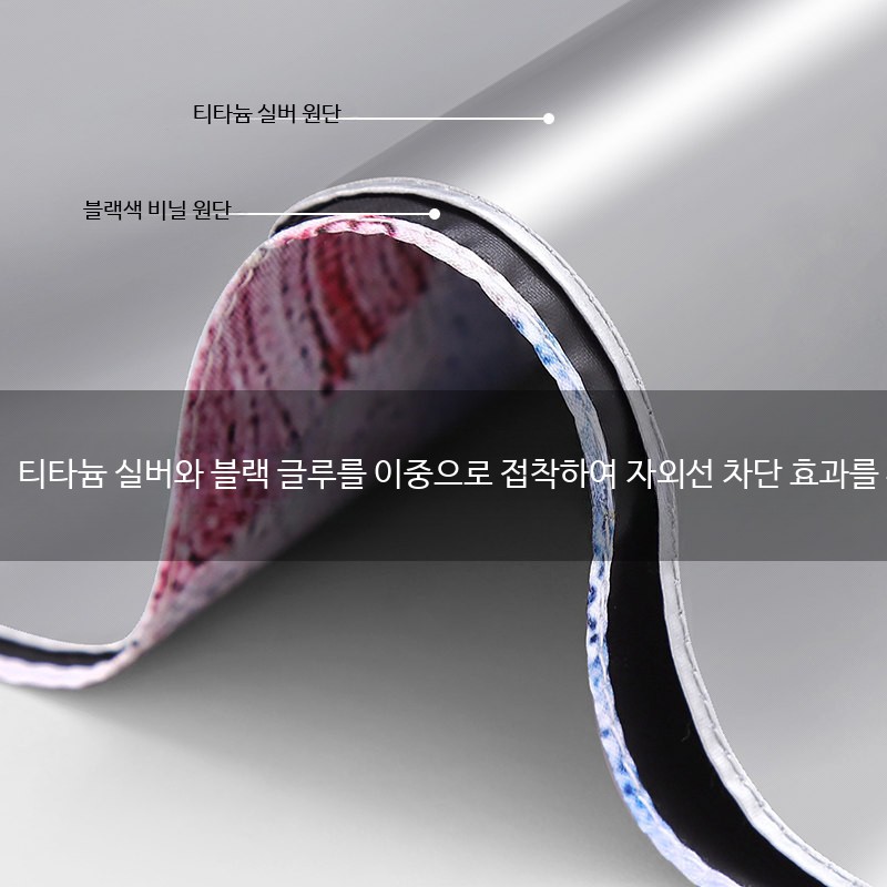 햇빛차단 양산 경량 우산 플라워 자동 여성용 3단 접이식 자외선차단 우양산 여름용 경량 암막 양산 - 상세 이미지 4
