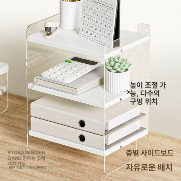 프리미엄 사무실용 가죽 데스크패드 항균 방수 장패드 책상매트 겸 1단 높이 조절대 60cm 사이드캐비닛없음 - 상세 이미지 3