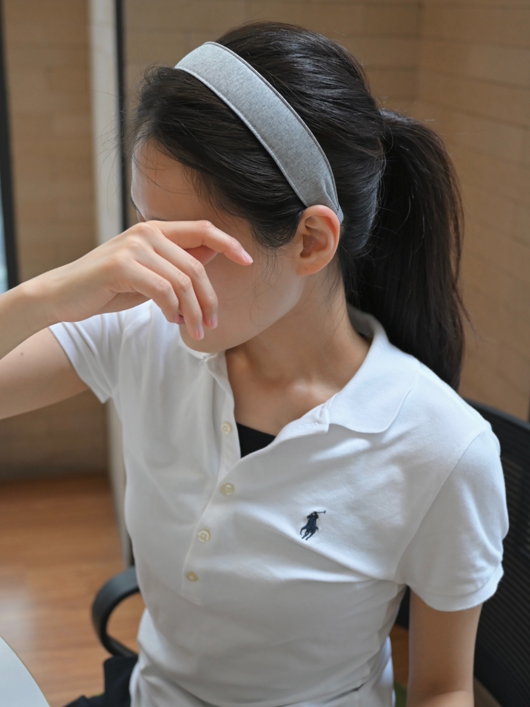 스웻셔츠 얇은 면 헤어밴드 머리띠 데일리 감성악세서리 - 상세 이미지 2