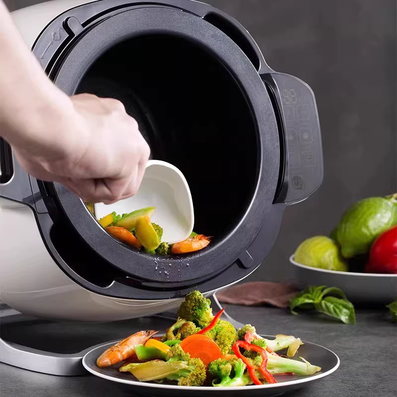 자동웍 볶음기 회전 업소용 조리기 웍 식당 교반기 2000W 용량 6L - 상세 이미지 3
