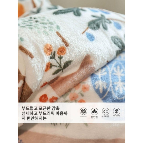 포근한 대형 거실용 양털 캠핑용 소파 블랭킷 블랑켓 mrgt-1 110 x 150cm 단층사계절용얇은 - 상세 이미지 4