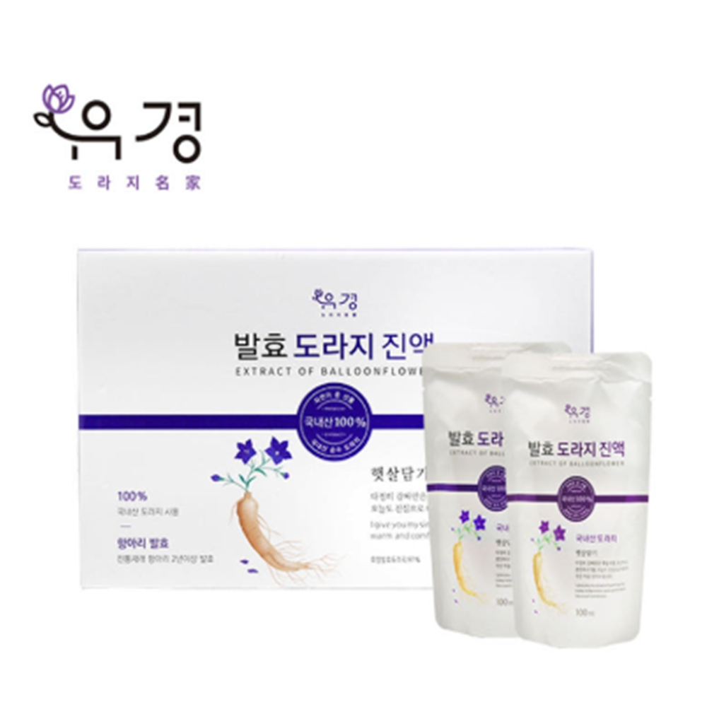 유경 국산 발효 도라지 진액 즙 경산 약도라지 100ml 25팩 백년소공인선정 YK-1001 - 상세 이미지 4