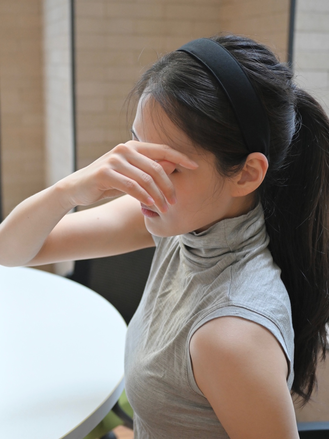스웻셔츠 얇은 면 헤어밴드 머리띠 데일리 감성악세서리 - 상세 이미지 5