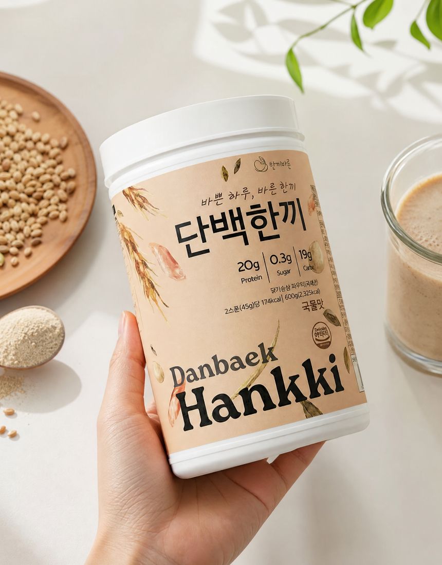단백한끼 닭가슴살 쉐이크 유당 불내증 식사대용 저당 부모님 프로틴 쉐이크 곡물맛 600g - 상세 이미지 3