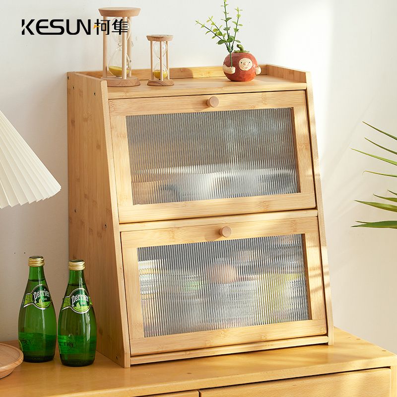 홈카페수납장 그릇장 모듈 슬라이딩 호두색 주방 거실 찬장 틈새수납장 다용도 틈새장 정리함 커피 색상 사이드 보드 2 층 40 - 상세 이미지 3