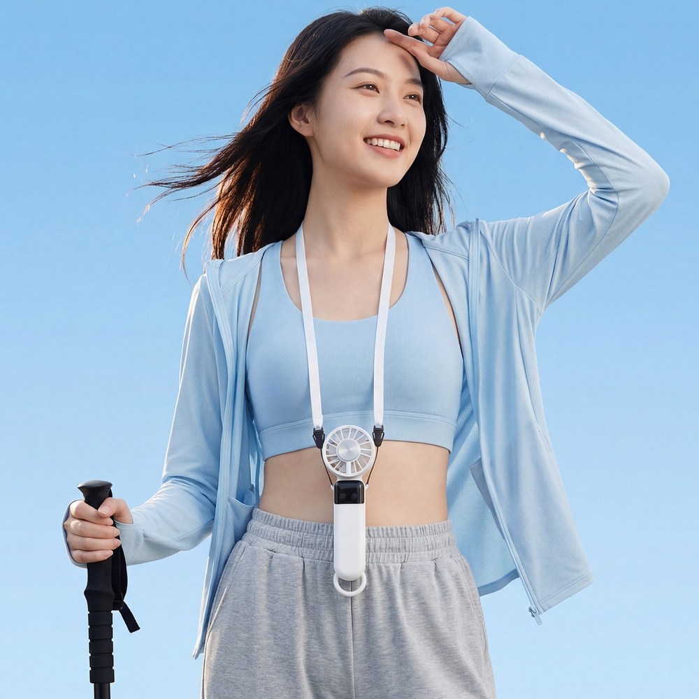 무선 냉각 199단 아이스 터보 손선풍기 USB충전 휴대용미니선풍기 - 상세 이미지 3
