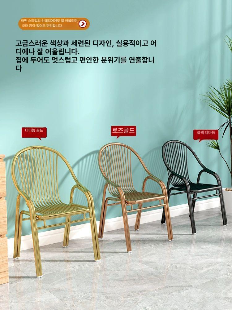 야외 알루미늄 테라스 베란다 6년 의자 테이블 보증 201 스테인리스 스틸 표준 - 상세 이미지 4
