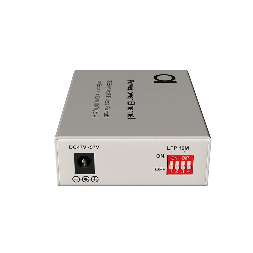 PoE 파이버 멀티모드 LC 850nm 기가비트 이더넷 미디어 컨버터 - IEEE 802.3 및 PoE+ PSE 전원 공급 최대 550m(0.34마일)의 광섬유 거리 연장 10/1 - 상세 이미지 2