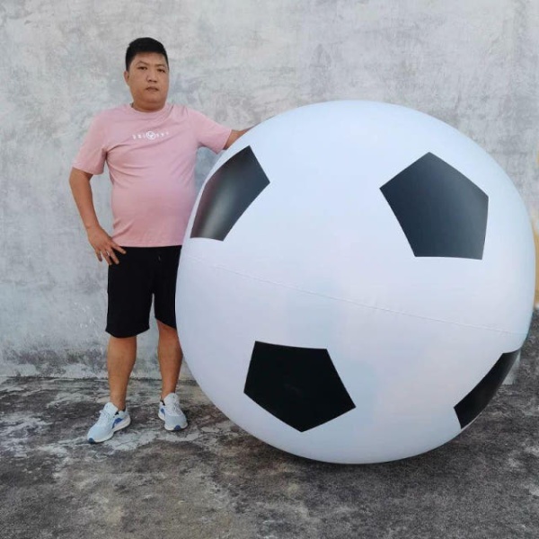 튼튼한 축제 행사용 대형 야유회용 공굴리기용 두꺼운 재질 1.5m 축구공 전동 펌프 포함 - 상세 이미지 2
