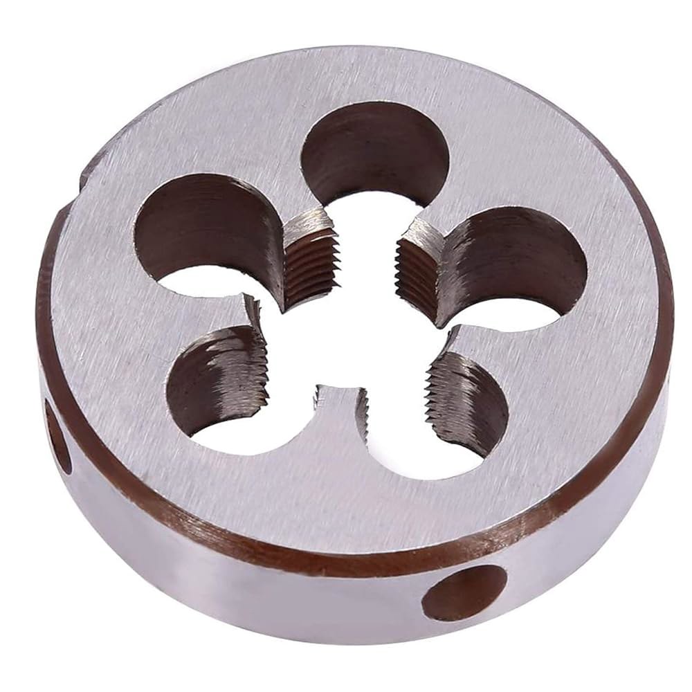 M14x2.0mm HSS 미터법 탭 앤 다이 세트 나사산 라운드 오른손 테이퍼 실버 톤 (2Pcs) - 상세 이미지 3