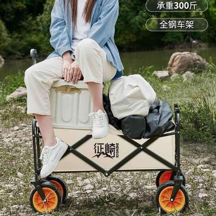 웨건 가정용 짐수레 손수레 접이식핸드카트 시장바구니 접이식카트 휴대용 쇼핑카트 쇼핑 마트 Mini 어린이용 Black - 상세 이미지 3