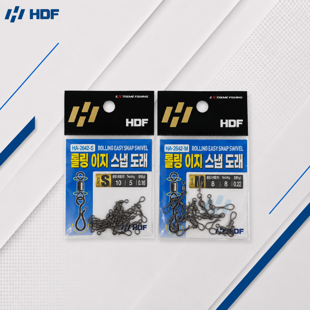 HDF 해동조구사 롤링 이지 스냅 도래 원터치 채비 HA-2462-M - 상세 이미지 2