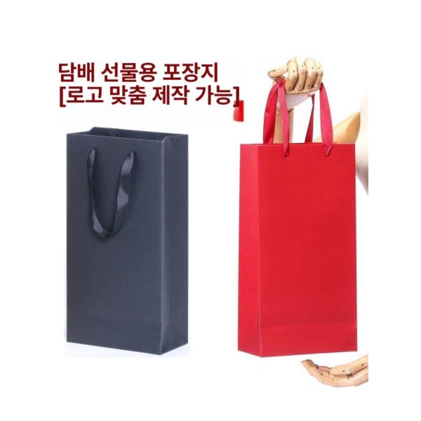 고급 포장 크라프트 종이가방 답례품 주류 양주 선물용 두꺼운 재떨이용 주름 방지 종이 상자 1개 - 상세 이미지 2