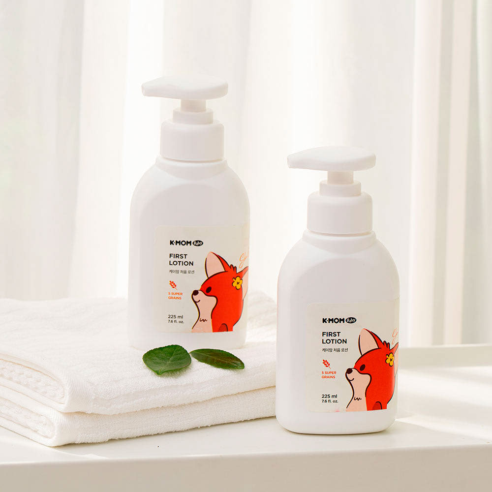 케이맘 처음 베이비 보습 로션 225ml+225ml 데일리 진정보습 슈퍼곡물 - 상품 이미지