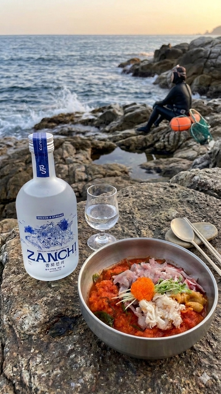 미슐랭 입점, 물회러버를 위한 술, 물회잔치 20도 375ml - 상품 이미지