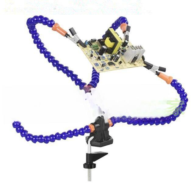 납땜 집게 거치대 스탠드 용접 회로 문어발 악어클립 보조 고정대 - 상품 이미지