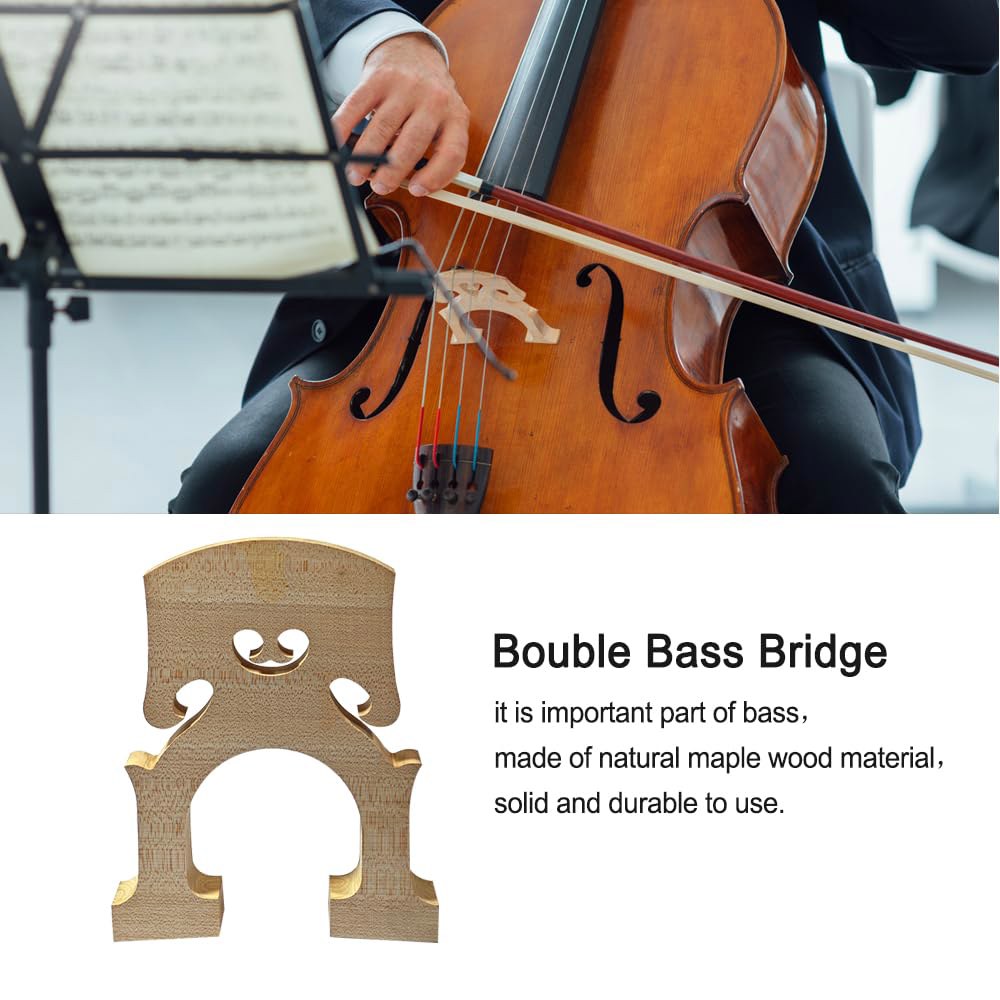 베티모바토 3/4 업라이트 더블 베이스 브릿지 액세서리 부품(메이플 2PCS) 1 Maple Wood 1/4 Double B - 상세 이미지 3