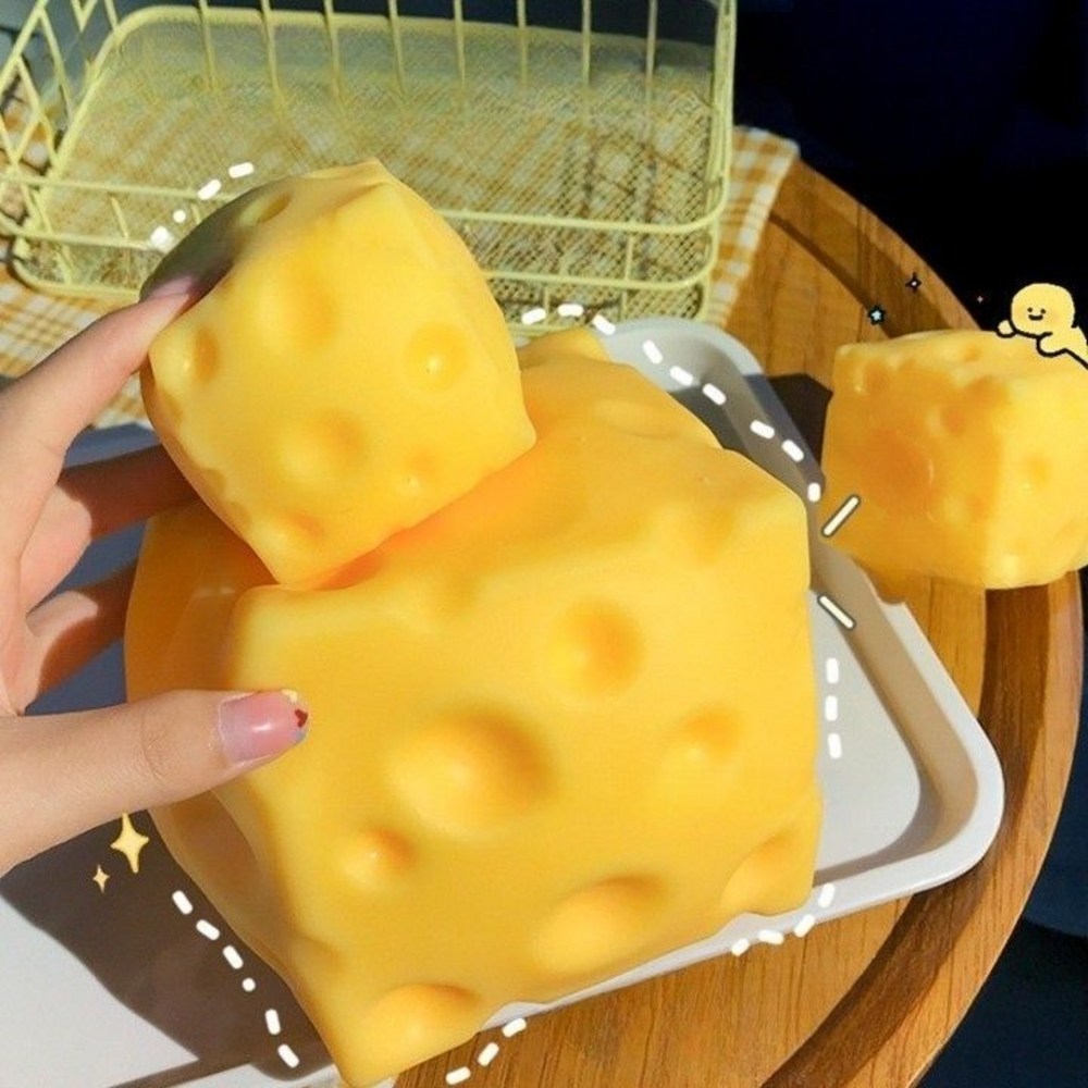 슬랑이 촉감 쫀득 스트레스해소 말랑이 대왕 치즈