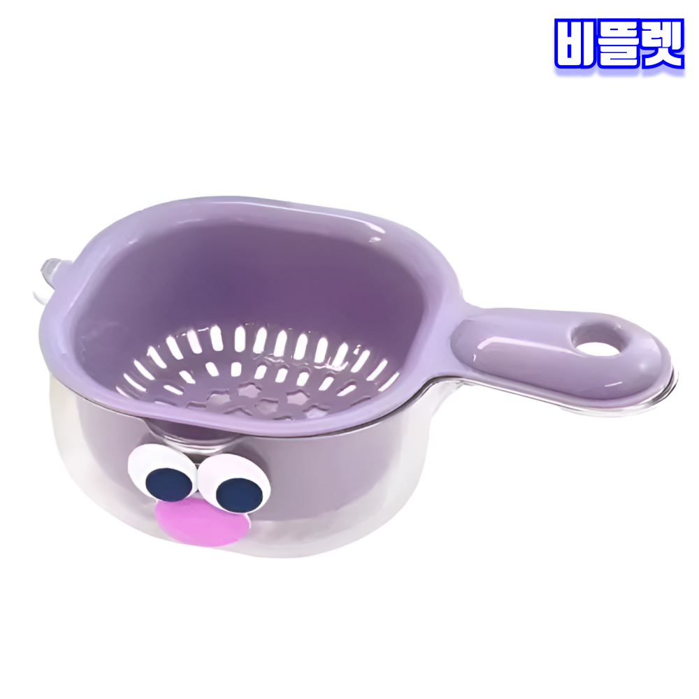 비뜰렛 과일 야채 세척 바구니 채반 배수바구니 물빠짐 원형소쿠리 - 상품 이미지