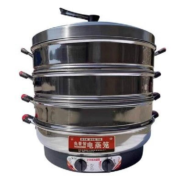서랍형 만두찜기 만두찜통 순대 업소용 찜솥 찜판 대나무 딤섬 바구니 스텐 찜냄비 가정용 - 상품 이미지