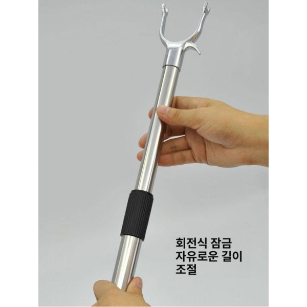 튼튼한 옷집게 옷봉 옷집는봉 헹거 옷걸이 매장 정리 옷장 블랙 - 상세 이미지 5