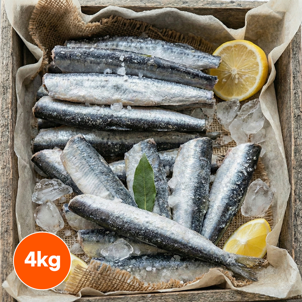 냉동 손질 꽁치 4kg 구이용 두절 조림용 벌크 업소용 식당용 - 상품 이미지