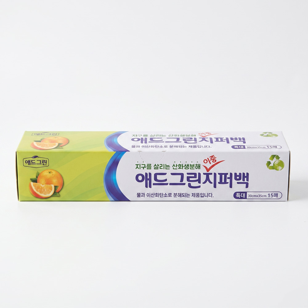 특대형 이중지퍼백 PE 비닐봉투 30x35cm, 15매, 1개 - 상품 이미지