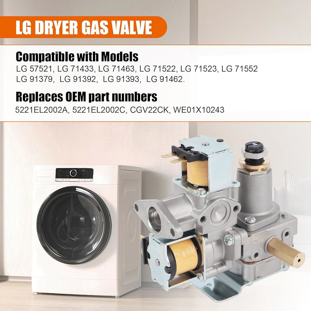 LG 건조기 교체용 BUSIDN 5221EL2002A 밸브 장착 5221EL2002C CGV22CK WE01X10243 - 상세 이미지 3