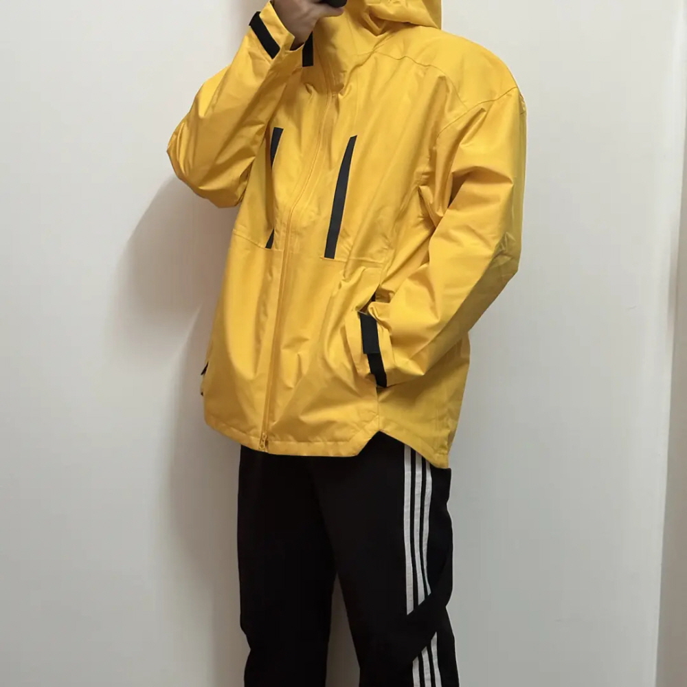 아디다스 마이쉘터 레인 레디 바람막이 후드 자켓 재킷 옐로우 IM8528 - 상세 이미지 3