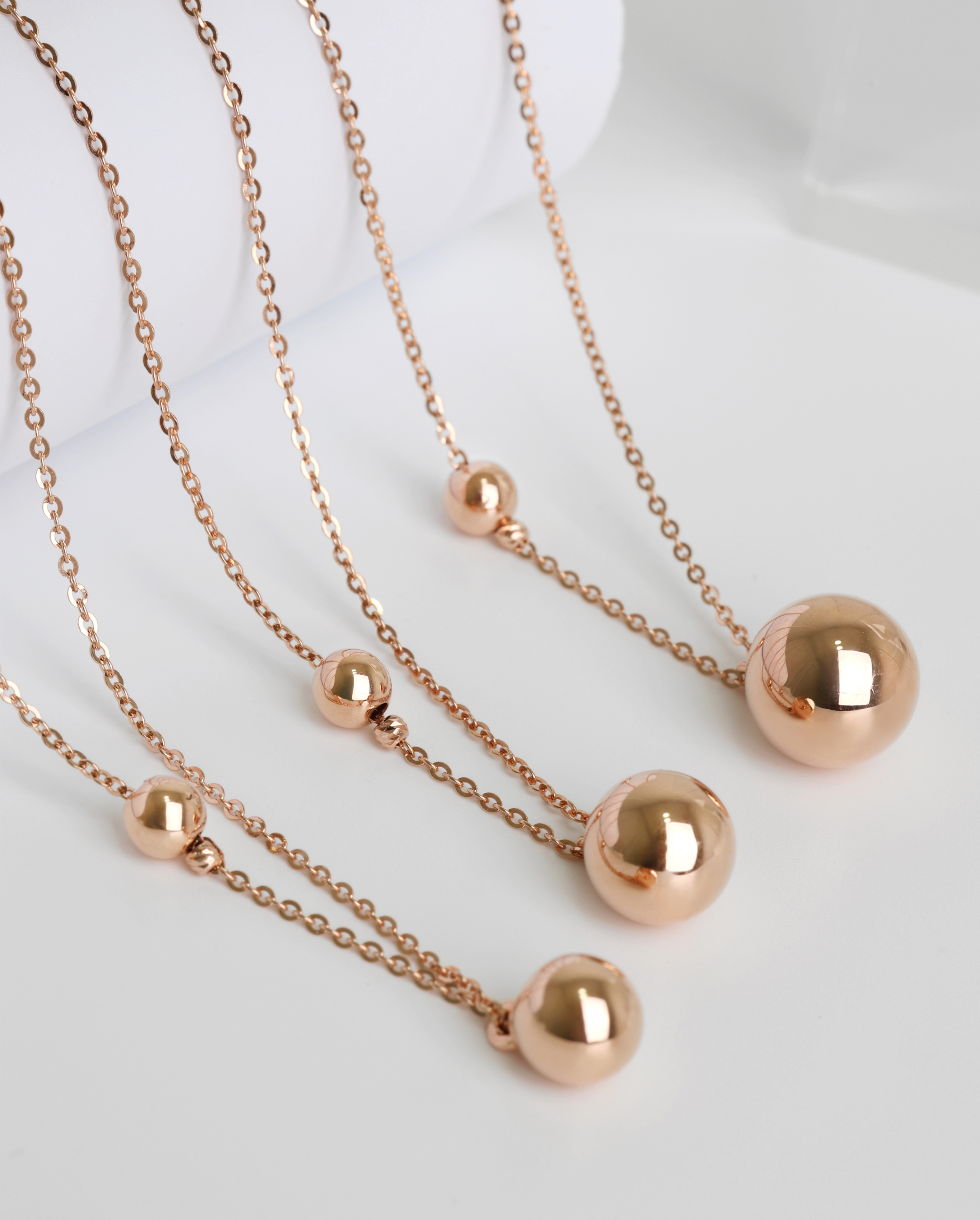 왕볼 펜던트 목걸이 스몰 14k 18k 이미지 8