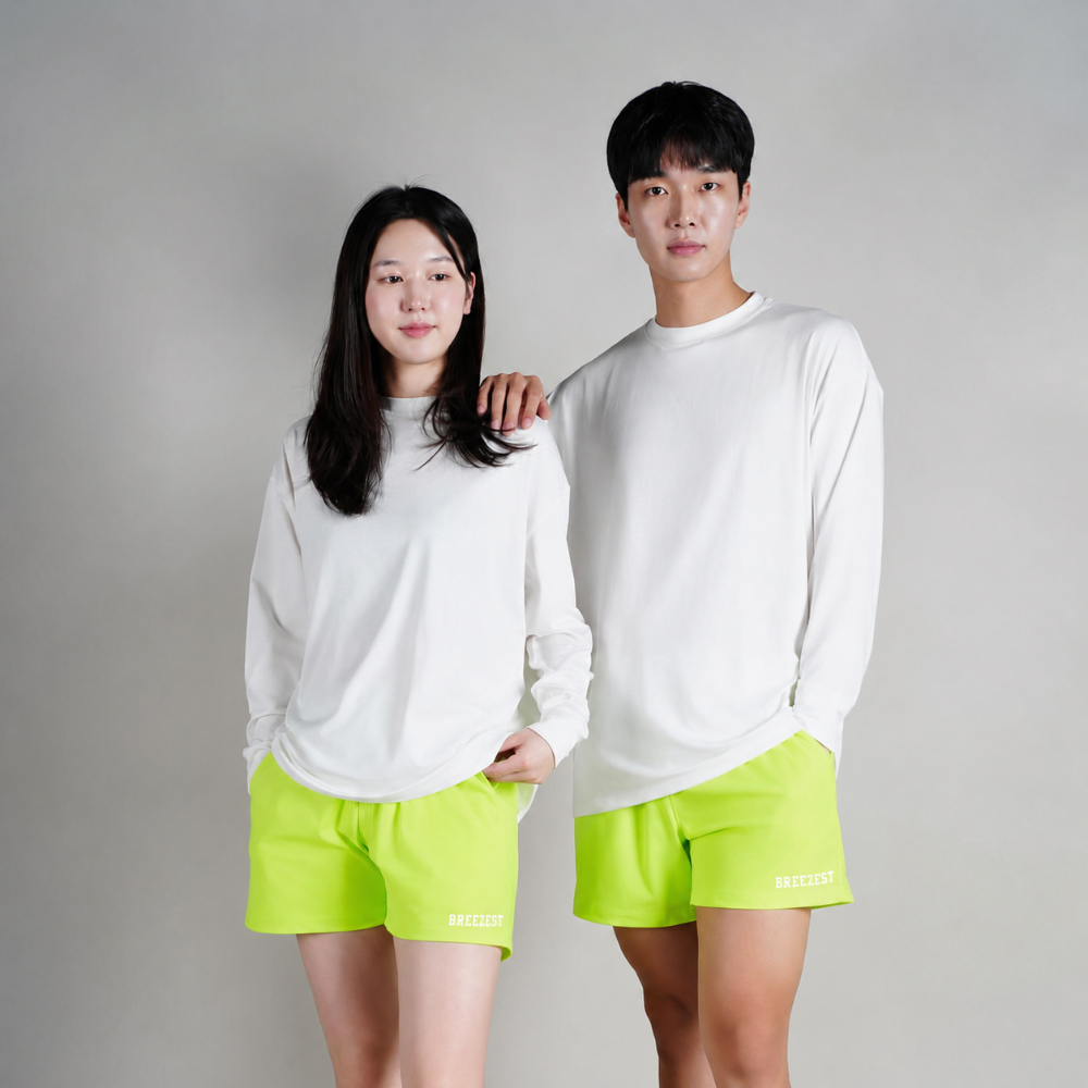 브리지스트 스윔팬츠 남자수영복반바지 여성보드숏 래쉬가드반바지 옐로우그린, 2XL - 상세 이미지 2