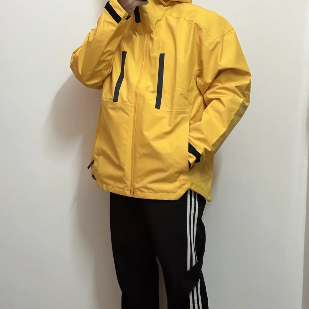 아디다스 마이쉘터 레인 레디 바람막이 후드 자켓 재킷 옐로우 IM8528 - 상세 이미지 4