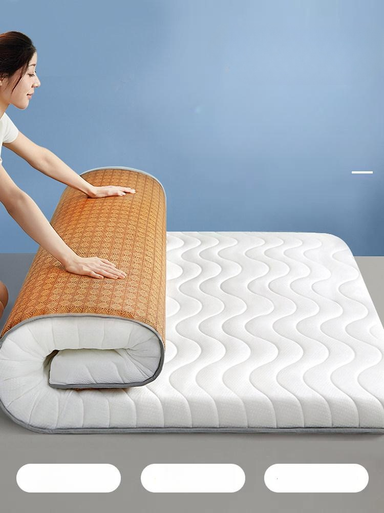 템퍼 토퍼 싱글 화이트 200cm x A 100 웨이브 체크 화이트 5cm 100x200cm - 상품 이미지