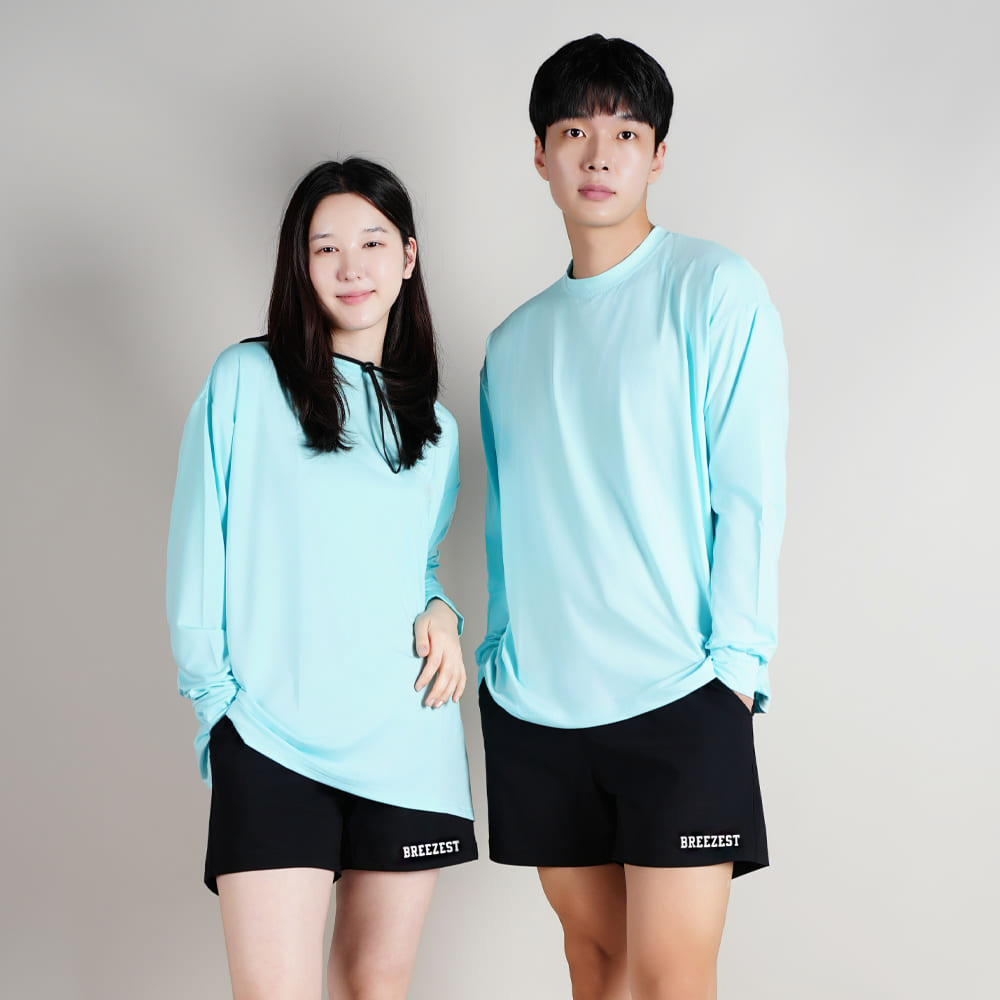 브리지스트 스윔팬츠 남자수영복반바지 여성보드숏 래쉬가드반바지 블랙, XL - 상세 이미지 3