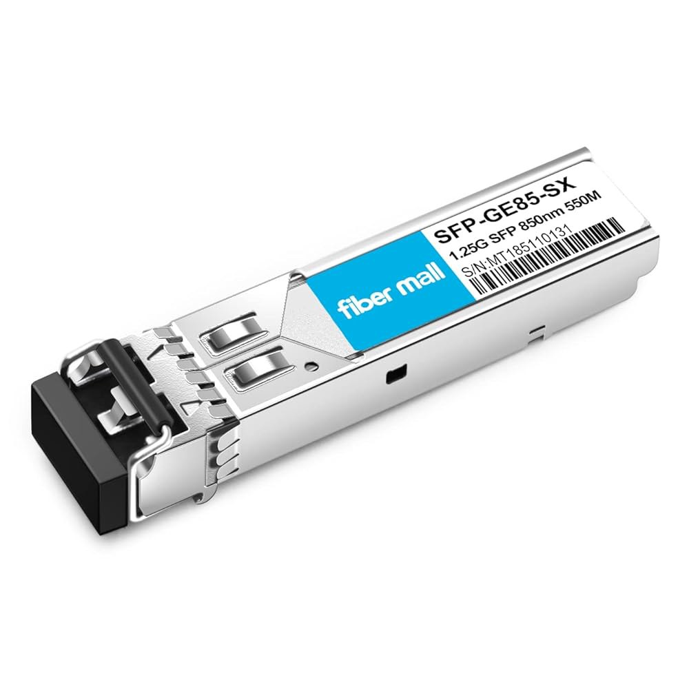 Fiber Mall SFP 1G SX 광 트랜시버 모듈, 포티넷 FN-TRAN-SX, 1000BASE-SX, 1.25Gbps, 850nm, 550m, LC, DOM, 그레이, 자동 - 상세 이미지 2
