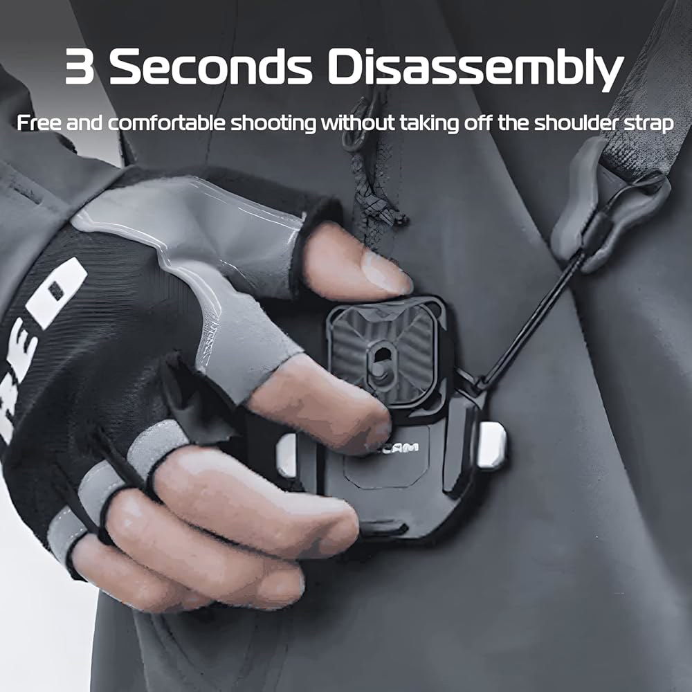 ULANZI F38 카메라 어깨끈 마운트 키트 V2용 퀵 릴리스, QR 플레이트 삼각대 Only Base Mount - 상세 이미지 2