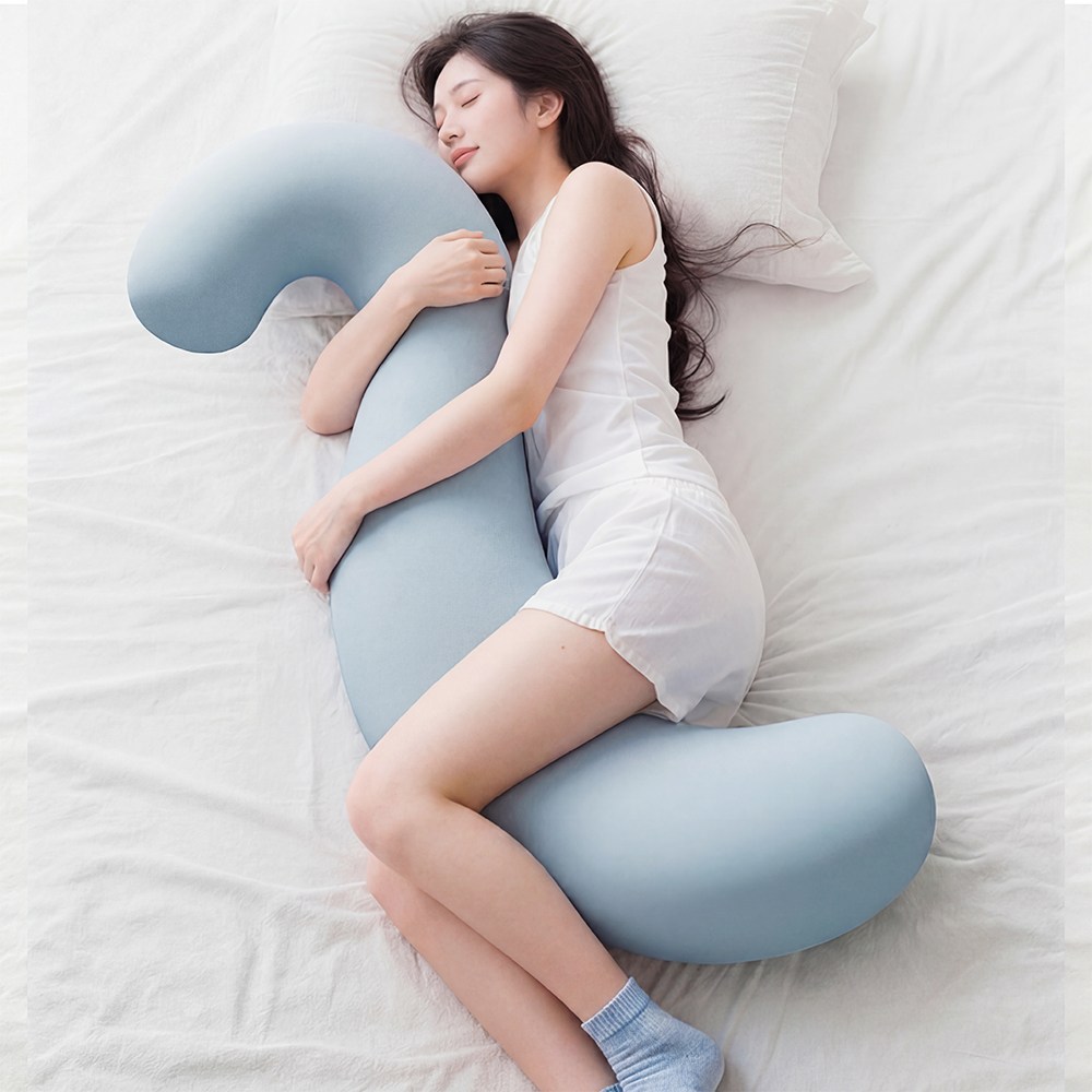 바디필로우 숙면 수면자세교정 폭신쿠션 대형 냉감 메모리폼 - 상품 이미지